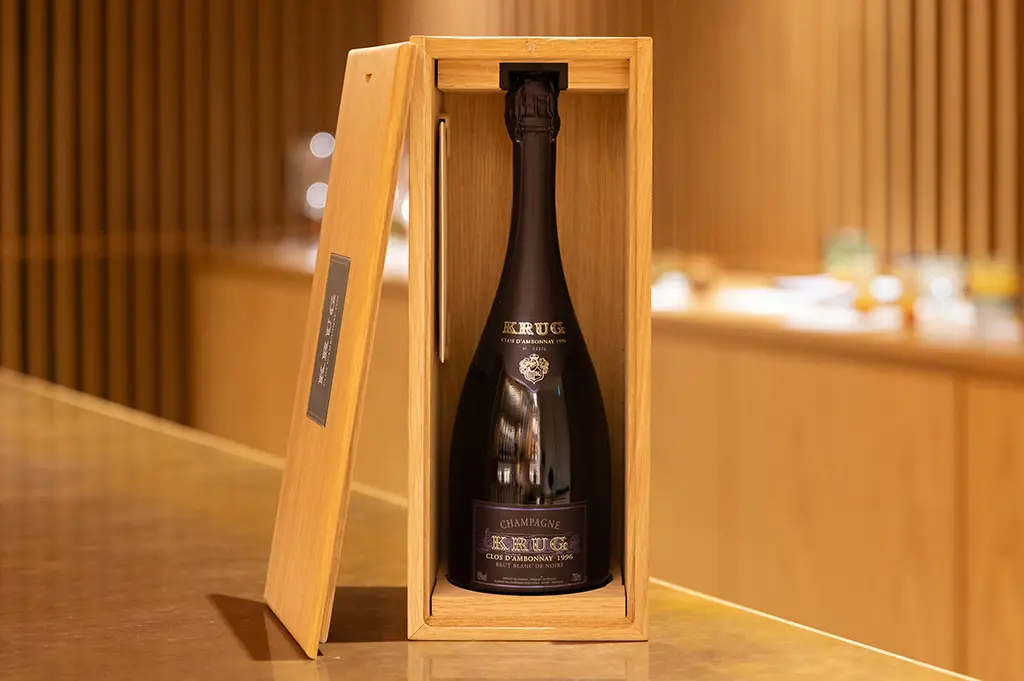 The 1996 Krug Clos d’Ambonnay, a bottle to appreciate with someone you love. (Imami)