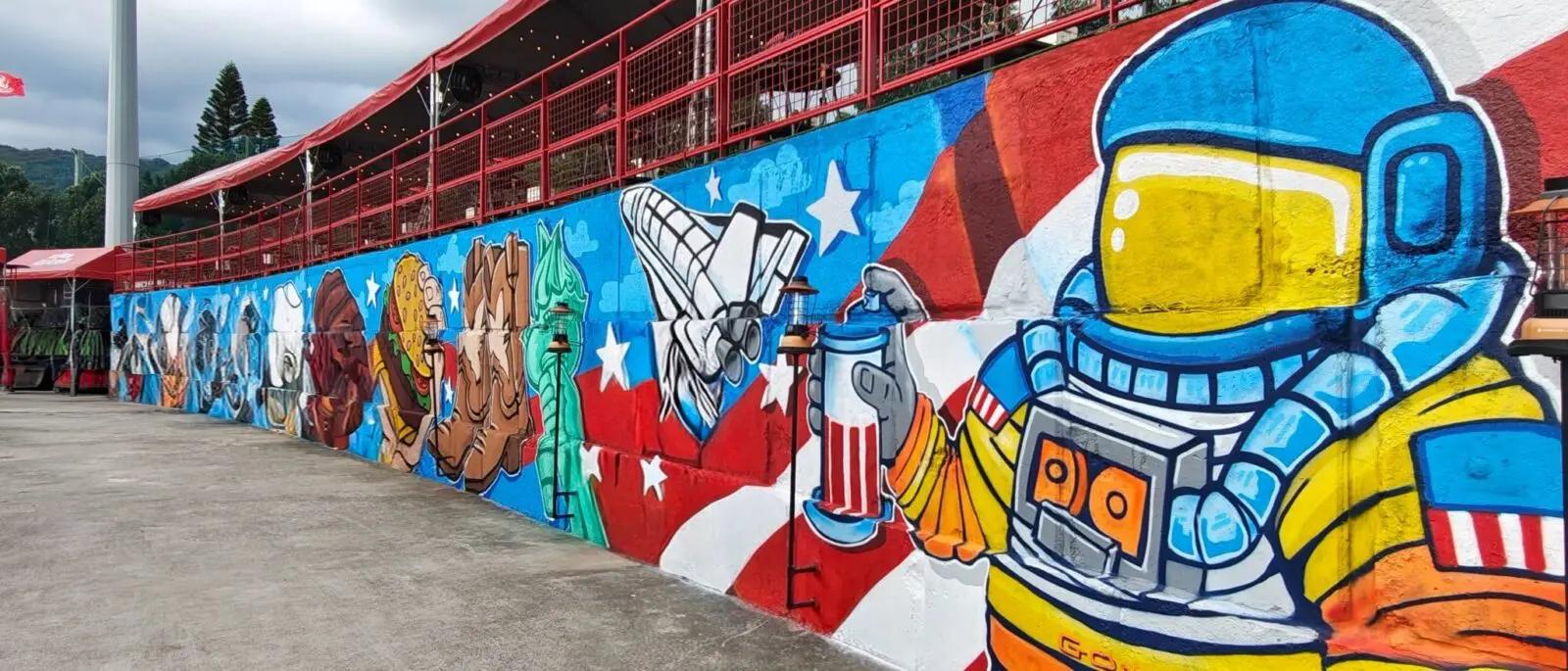 Mural Freedom 250 by GONZO247 Tianmu stadium July 2026