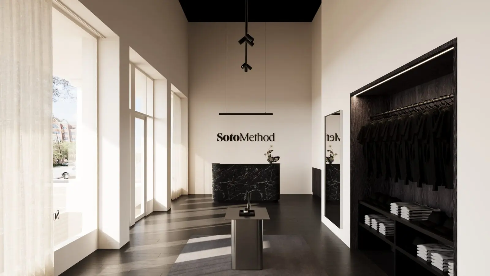 SotoMethod, the NYC-based fitness brand founded by Hilary Hoffman, will open a studio in Dallas' The Shops of Highland Park on September 19. (Rendering by Ringo Studio)