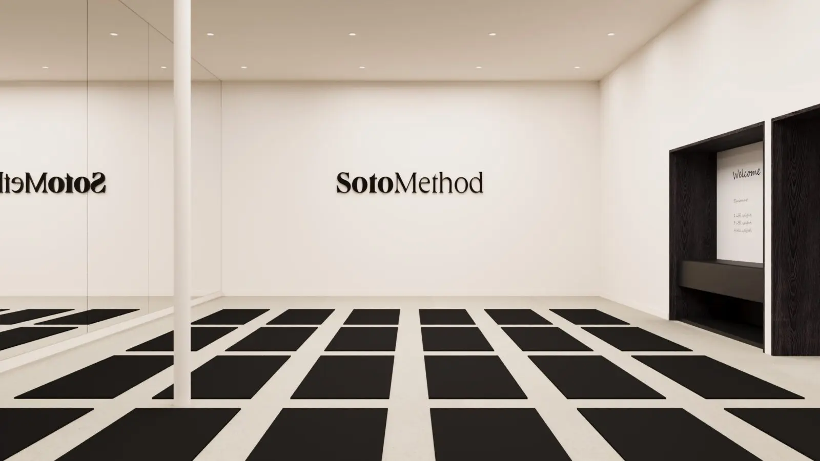 SotoMethod utilizes this "recognizable roadmap" in each class so that clients understand what's coming and progressively increase their intensity over time. (Rendering by Ringo Studio)