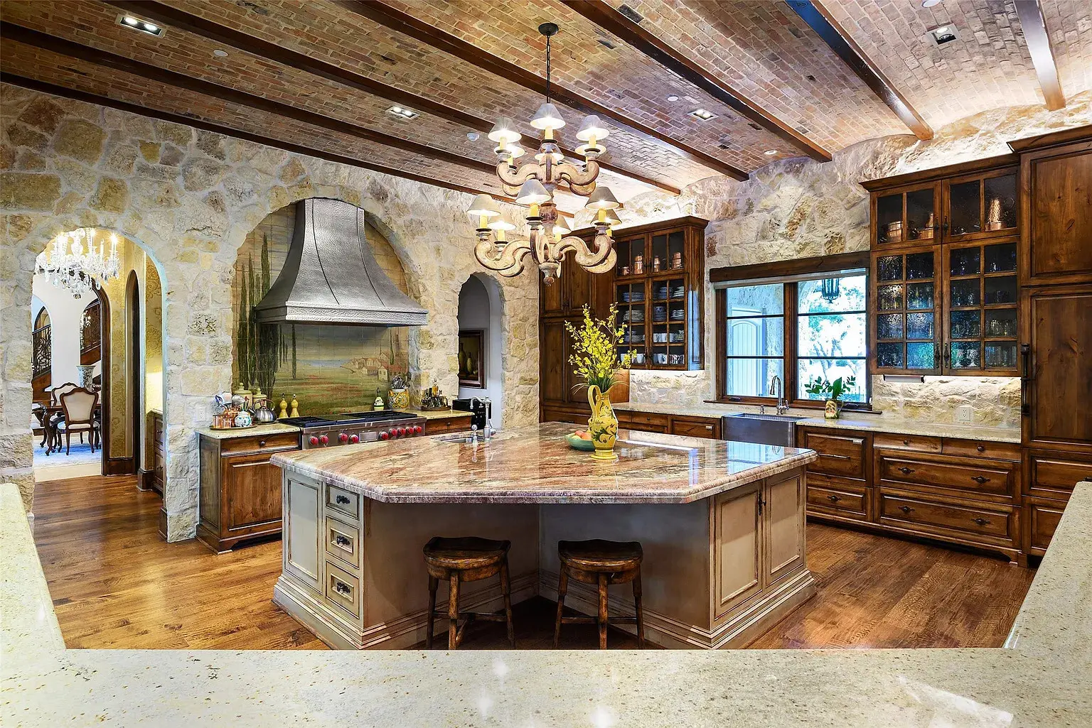 The expansive kitchen is a chef or entertainer's dream, with all the bells and whistles one would expect from a house of this size and scale. (Photo by Dave Perry Miller Real Estate)