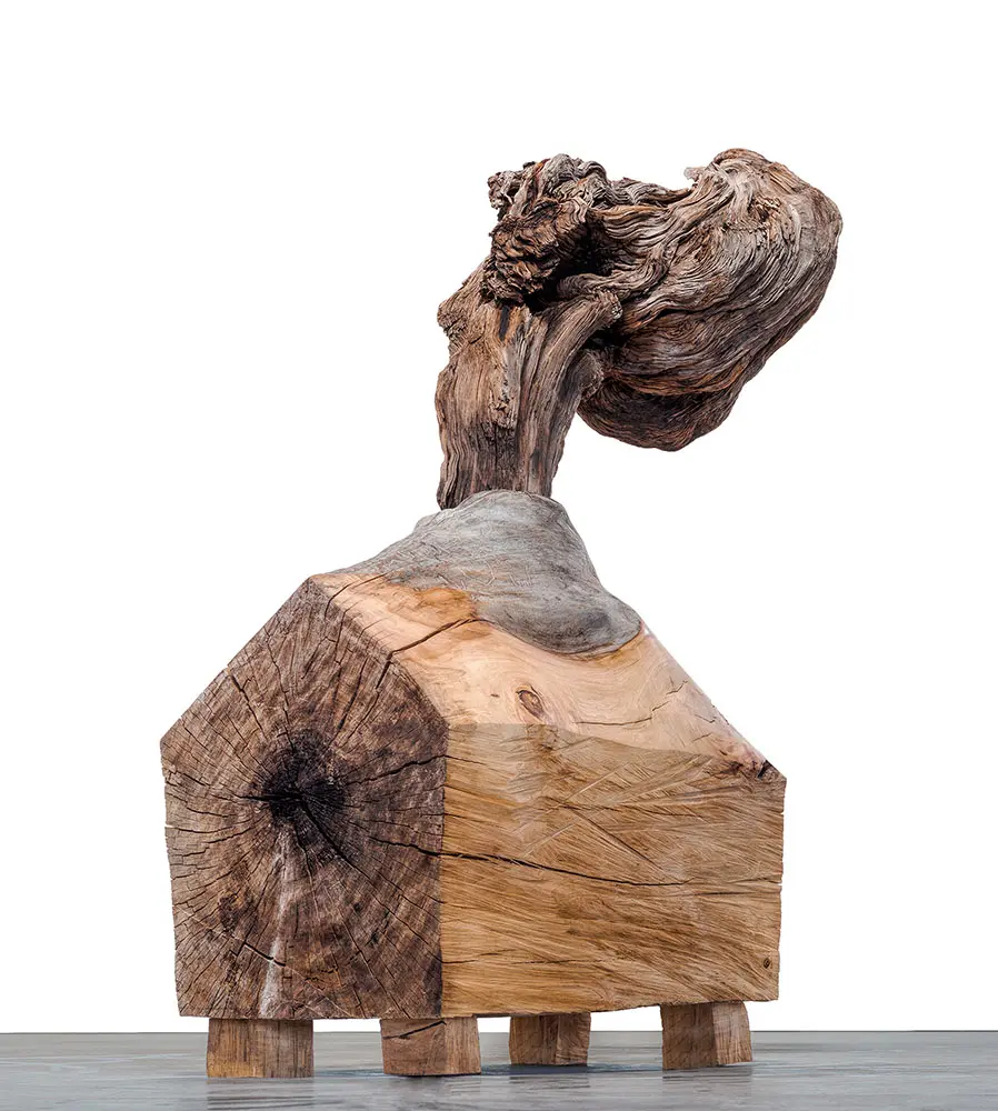 James Surls, "Smoke House," 2018, at Passage Arts, Dallas