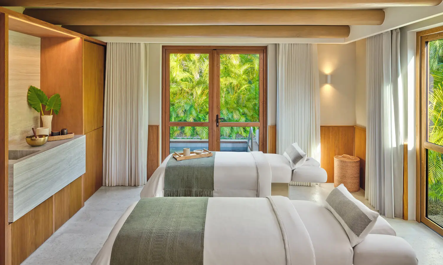The St. Regis Spa has a robust menu of wellness offerings, including sound baths. (Photo by The St. Regis Punta Mita)