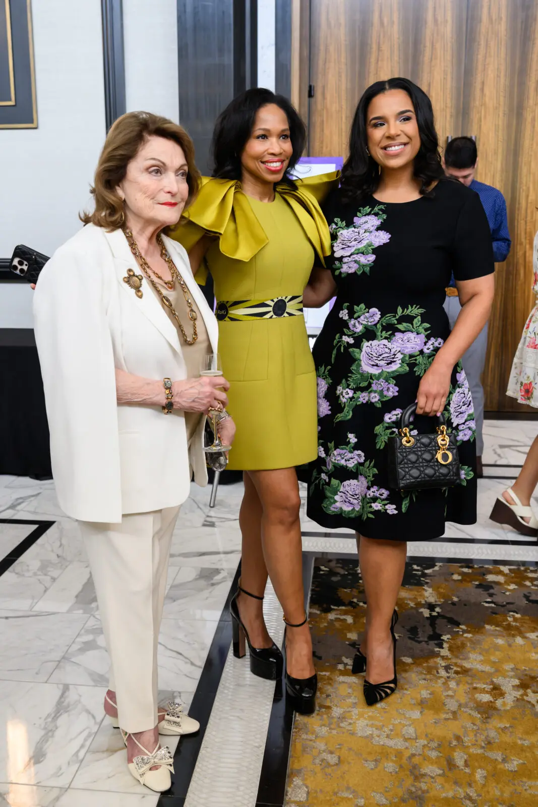 Beth Wolff, Roslyn Bazzelle Mitchell, Lauren Randle at PaperCity Philanthropy in Fashion Best Dressed 2026 (Photo by Michelle Watson, CatchlightGroup.com) 