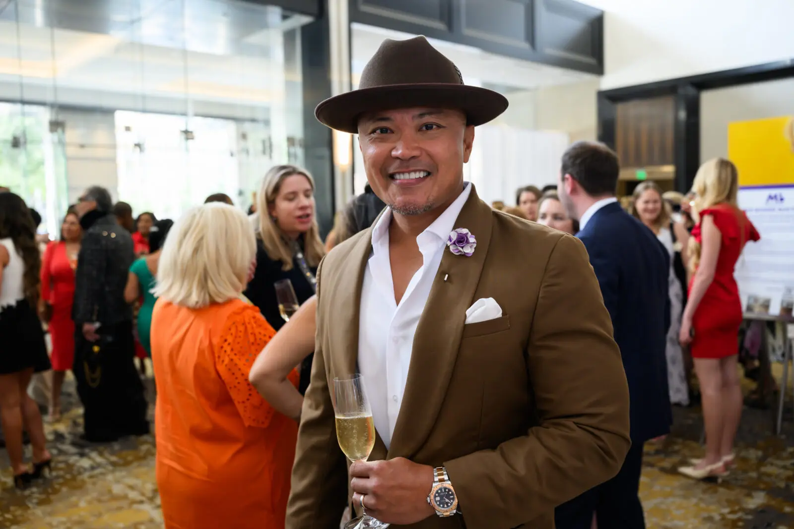 Ludgier Rington  at PaperCity Philanthropy in Fashion Best Dressed 2026 (Photo by Michelle Watson, CatchlightGroup.com) 