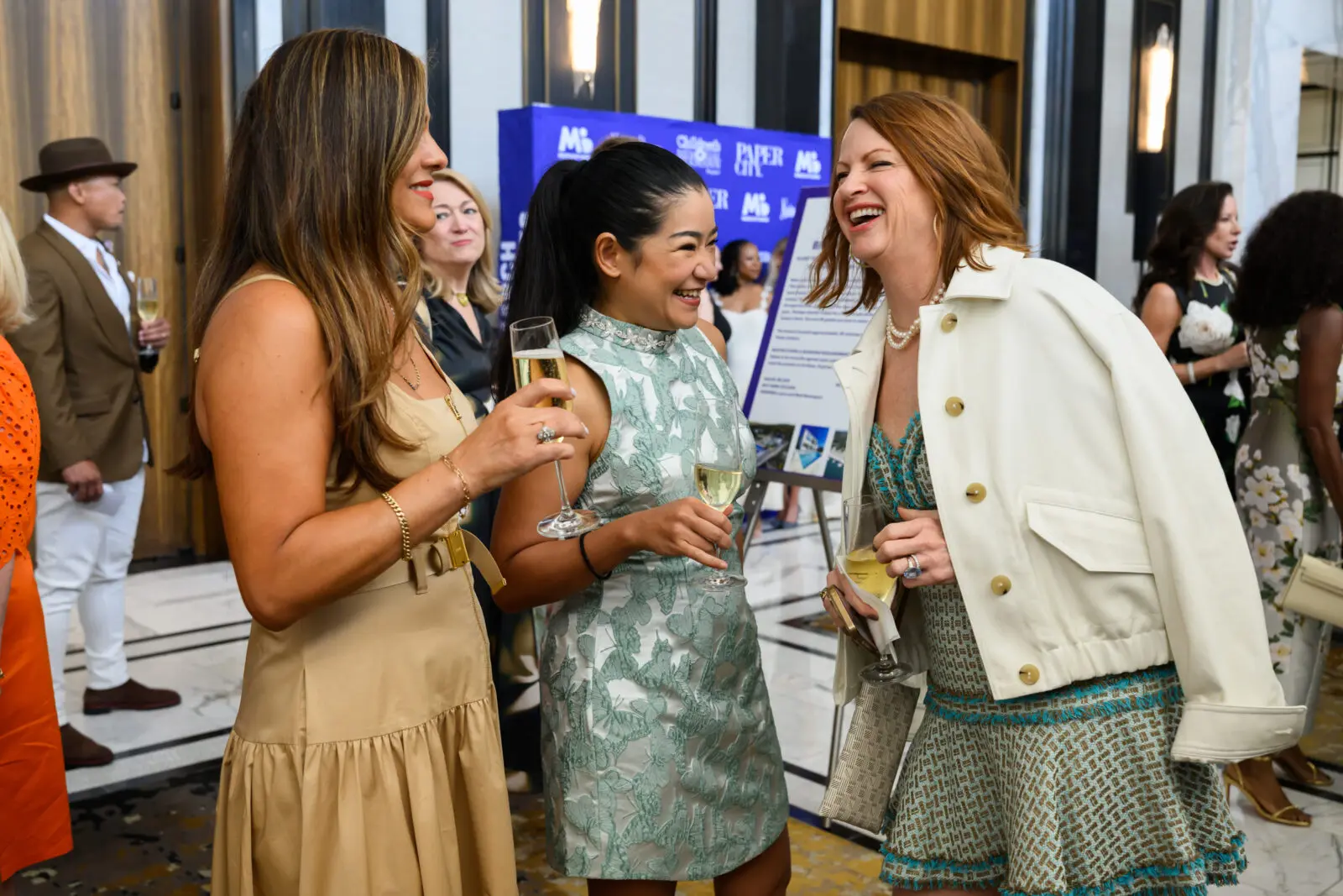 Katherine Orellana Ross, Lubkaew, Srasrisuwan, Stephanie Moritz  at PaperCity Philanthropy in Fashion Best Dressed 2026 (Photo by Michelle Watson, CatchlightGroup.com) 