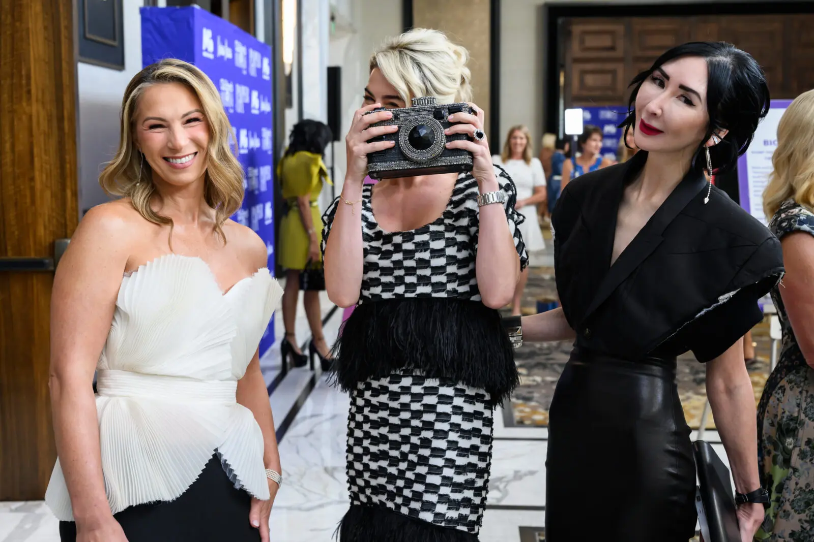  Rachel Ellsworth, Stela Akman, Carrie Brandsberg-Dahl  at PaperCity Philanthropy in Fashion Best Dressed 2026 (Photo by Michelle Watson, CatchlightGroup.com) 