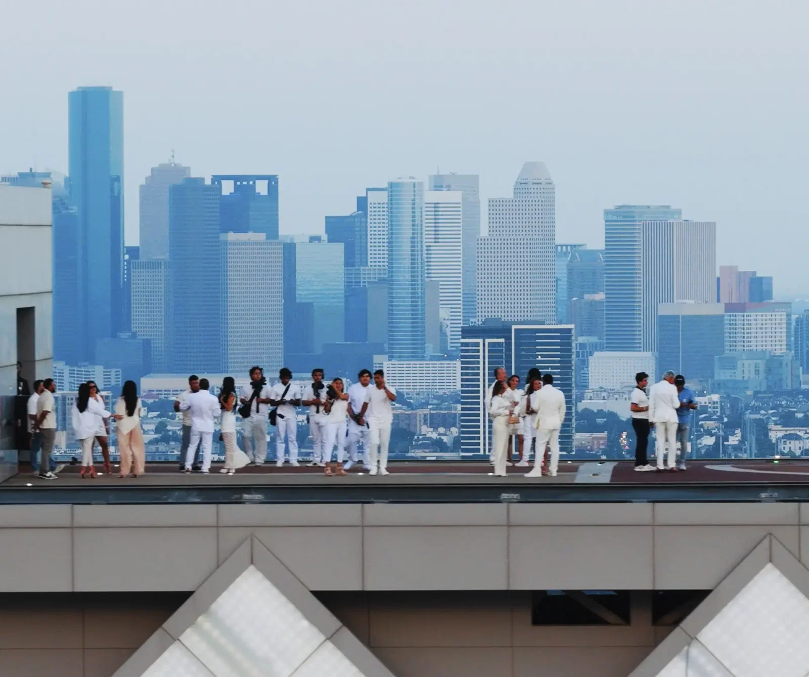 The view on top of the Post Oak Hotel helipad is spectacular. (Photo by The Exchange Network)
