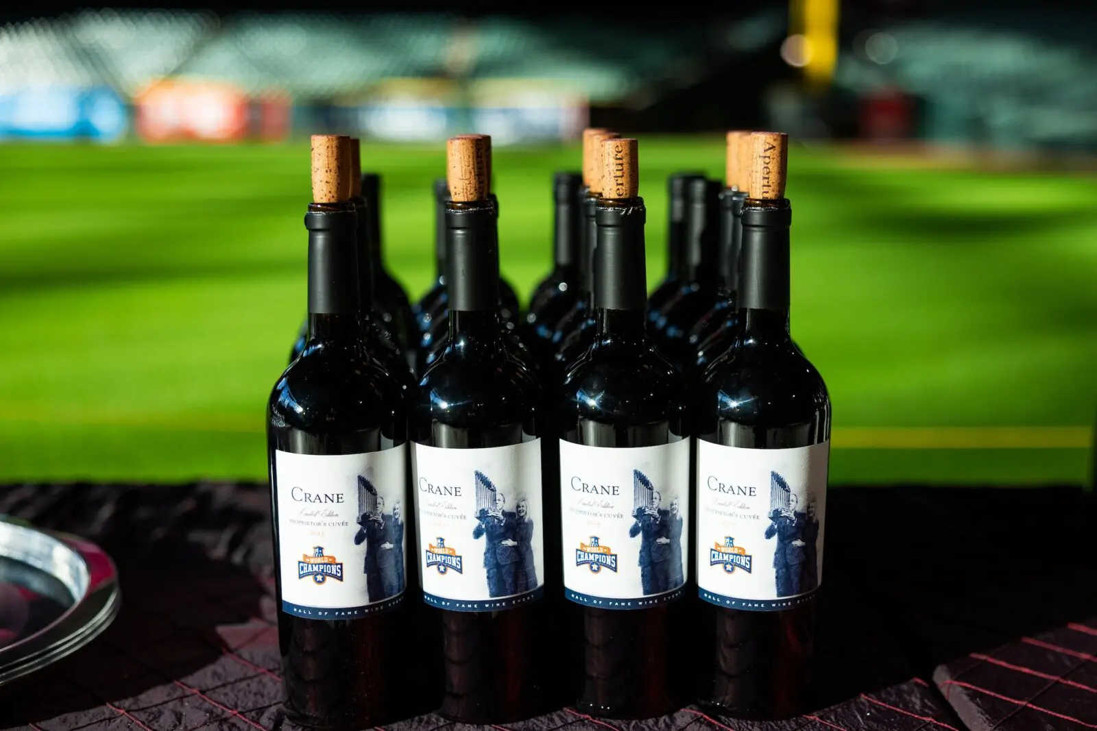 Jim Crane's wine served at the Astros Foundation Hall of Fame Wine Dinner (Photo by (Photo courtesy of Houston Astros))