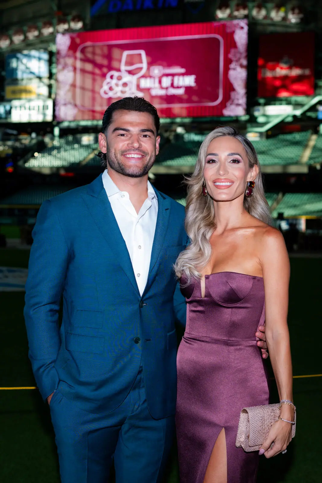 Lance McCullers Jr. and wife Kara at the Houston Astros Hall of Fame Wine Dinner (Photo courtesy of Houston Astros) (Photo by  Houston Astros)