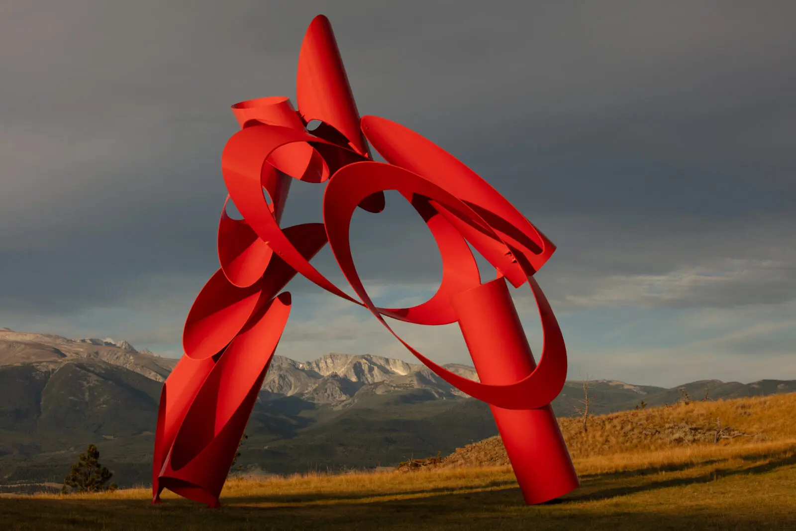 Alexander Liberman’s Archway II (1984) at Tippet Rise Art Center