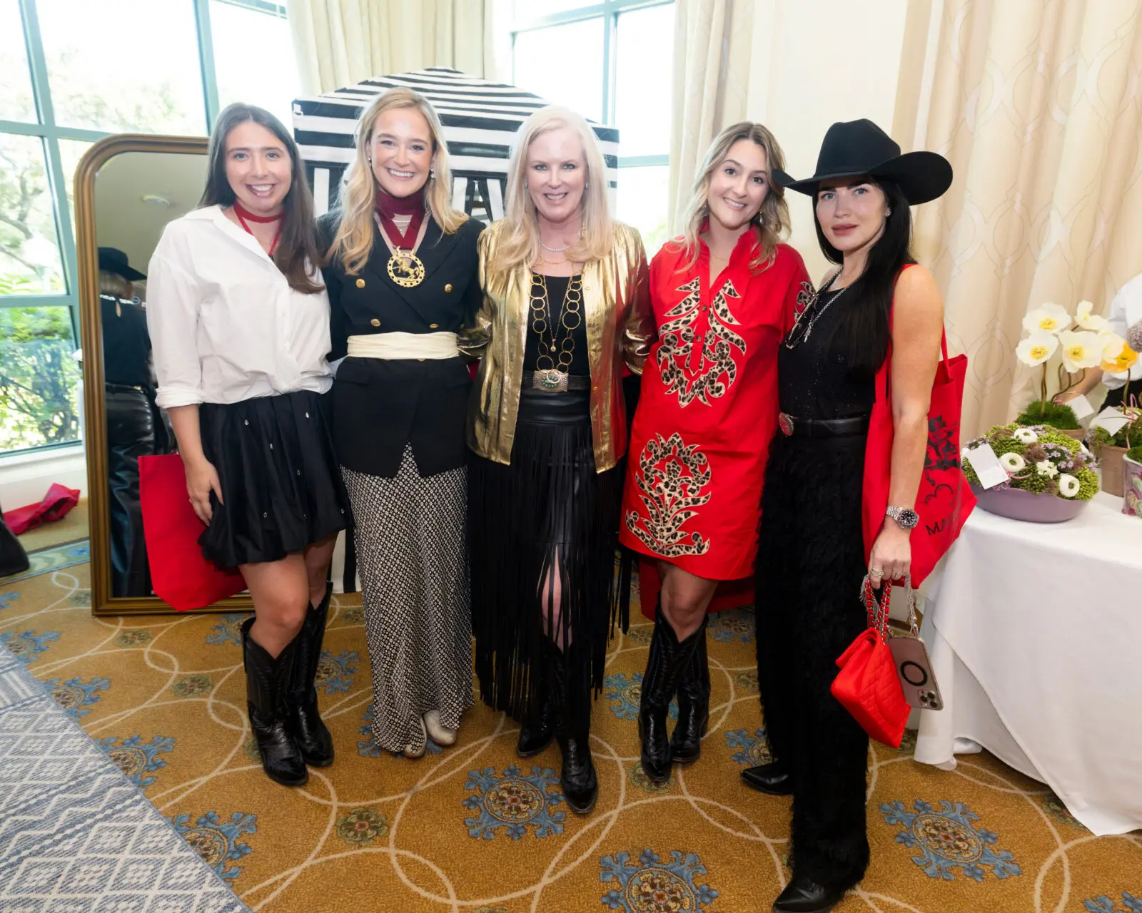 Kathryn Williams, Elizabeth McVean, Suzanne Droese of Droese PR, Mayce Tillery, Wardrobe Stylist Bonnie Smith (Photo by Sharon Ellman, Ellman Photography)