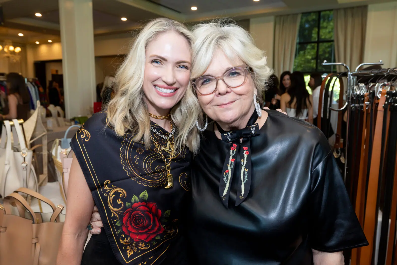 Local Artist Catherine Cartie and Cowgirl Museum Director Pat Riley (Photo by Sharon Ellman, Ellman Photography)