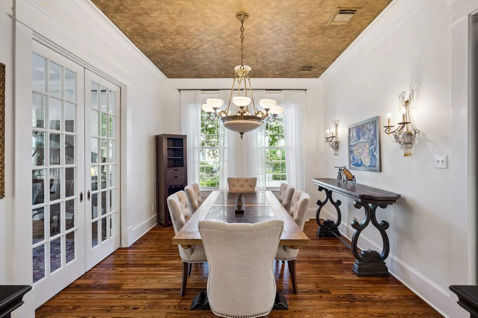 The dining room at 216 E. 26th Street  (Photo by TK Images for Martha Turner Sotheby's International Realty)