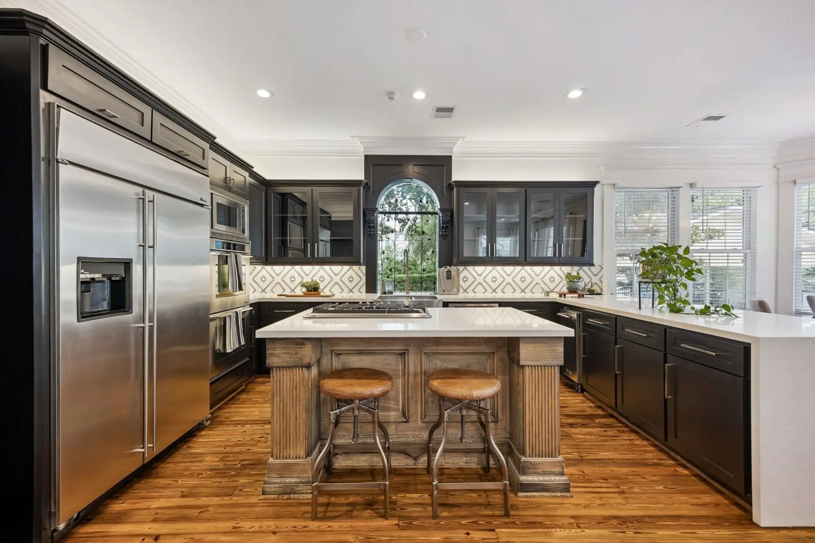 The up to date kitchen in the main house at 216 E. 26th Street  (Photo by TK Images for Martha Turner Sotheby's International Realty)