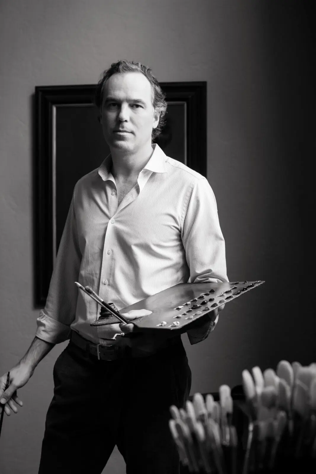New York-born David Larned studied in Philadelphia and Florence, reviving the lost art of realism. (Photo by Jenny Antill Clifton)
