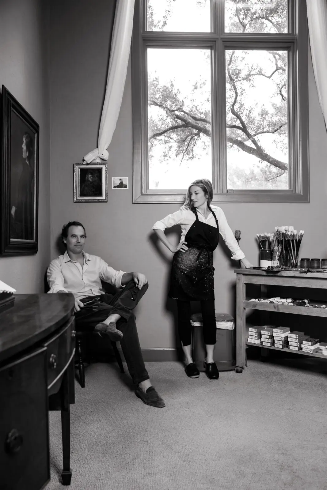 Artists David Larned and Sarah Lamb (Photo by Jenny Antill Clifton)