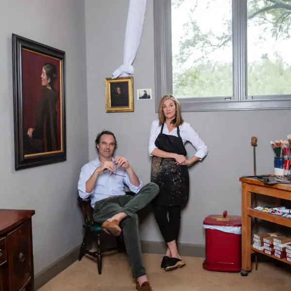 David Larned and Sarah Lamb at home in Houston (Photo by Jenny Antill Clifton)