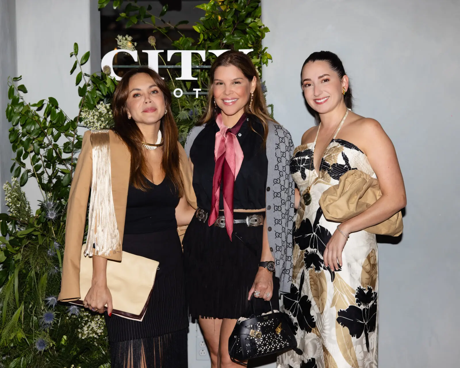 Luisa Babarczy, Estela Cockrell, Alejandra Bravo Correa at the City Boots Fall 2026 launch  (Photo by Kaitlin Saragusa)