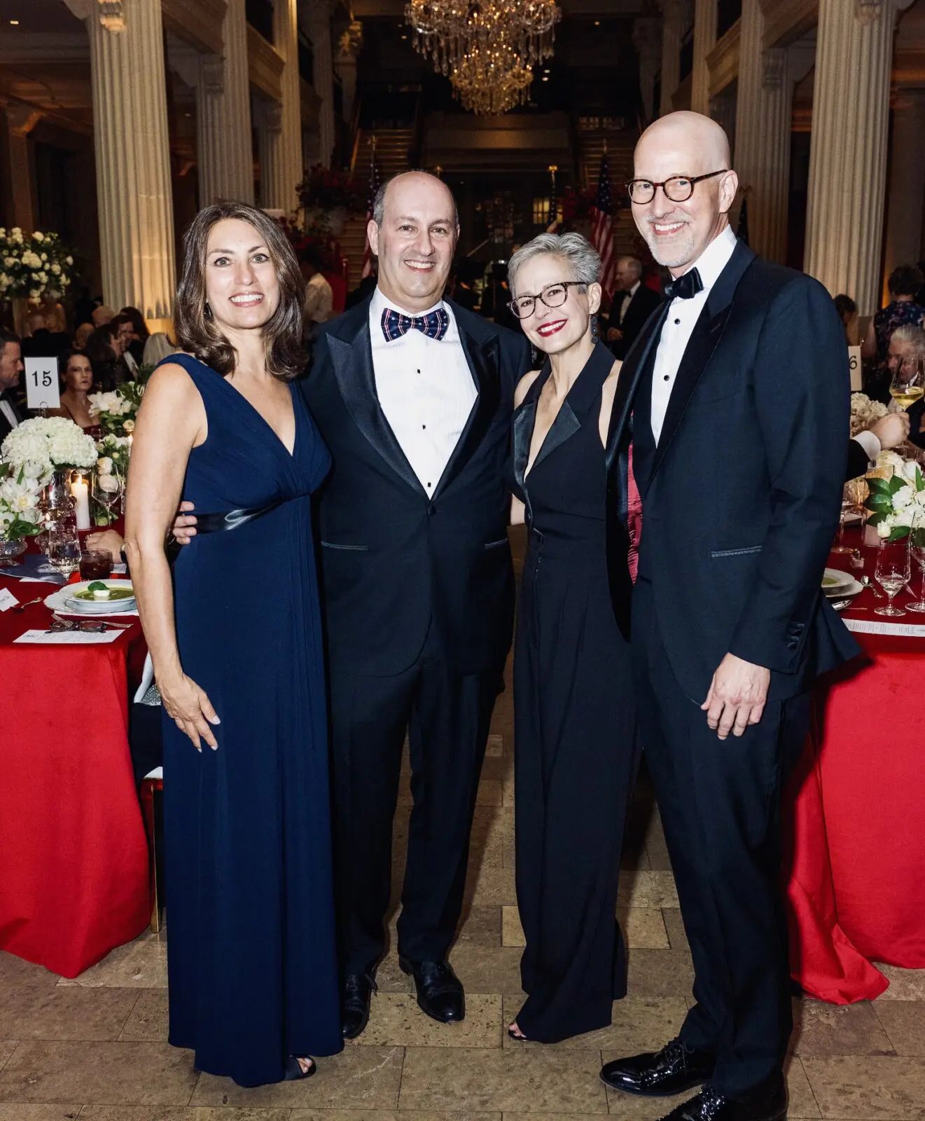 Marta Lederer & Gary Ginstling,  Kristen & Mattew Loden at the Houston Symphony opening night celebrations (Photo by Jacob Power)
