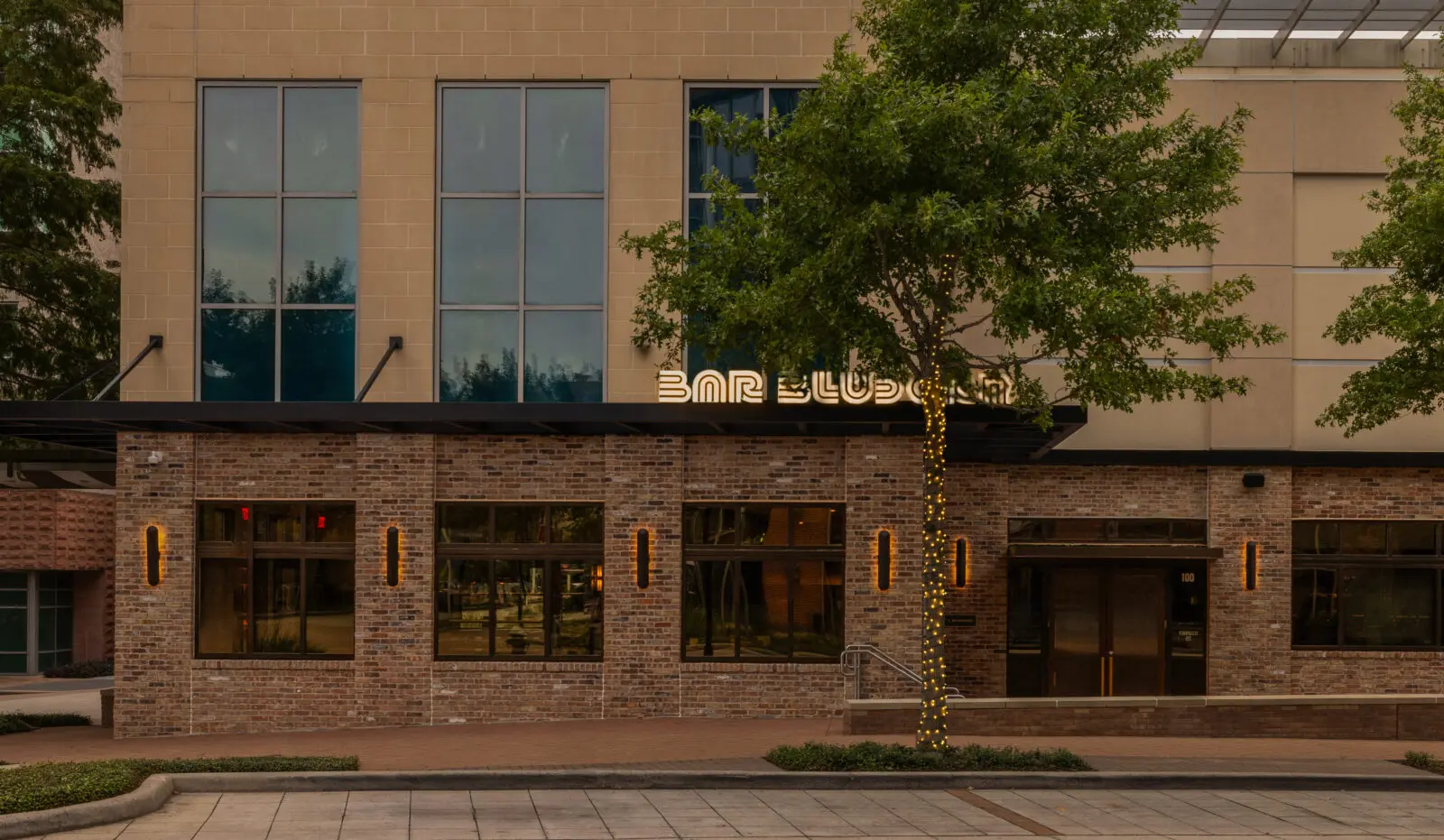 Bar Bludorn is at the corner of Waterway Ave. and Waterway Square Place, in the former Baker Street Pub. (Photo courtesy of Claudia Casbarian)