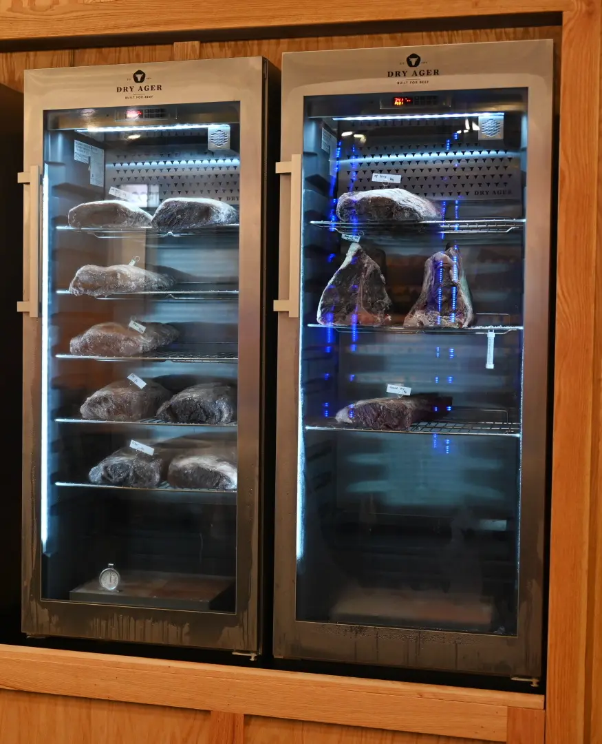 Dry Aged Meats at Killens Steakhouse (Photo by courtesy of Killen's Steakhouse)
