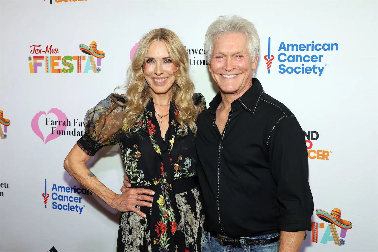 Co-chair Alana Stewart and Andrew Stevens (Photo by Rick Kern, Getty Images)