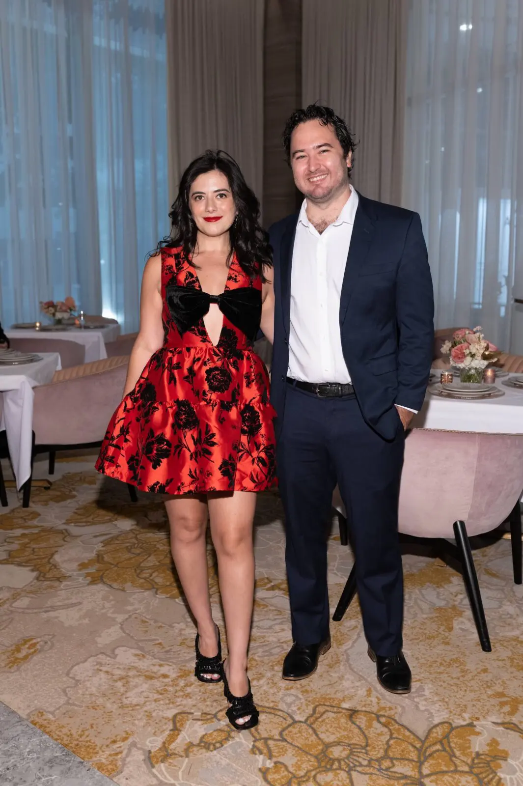 Alessandra Madrid & Javier Pastor at the VIP grand opening of the deluxe Mack Allen's restaurant.