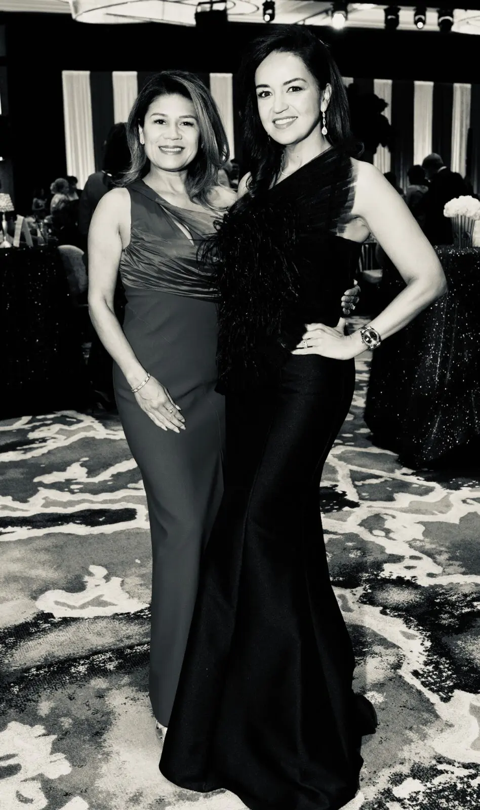 Anna Reger, Maria Moncada Alaoui at the Mission of Yahweh gala (Photo y Daniel Ortiz)