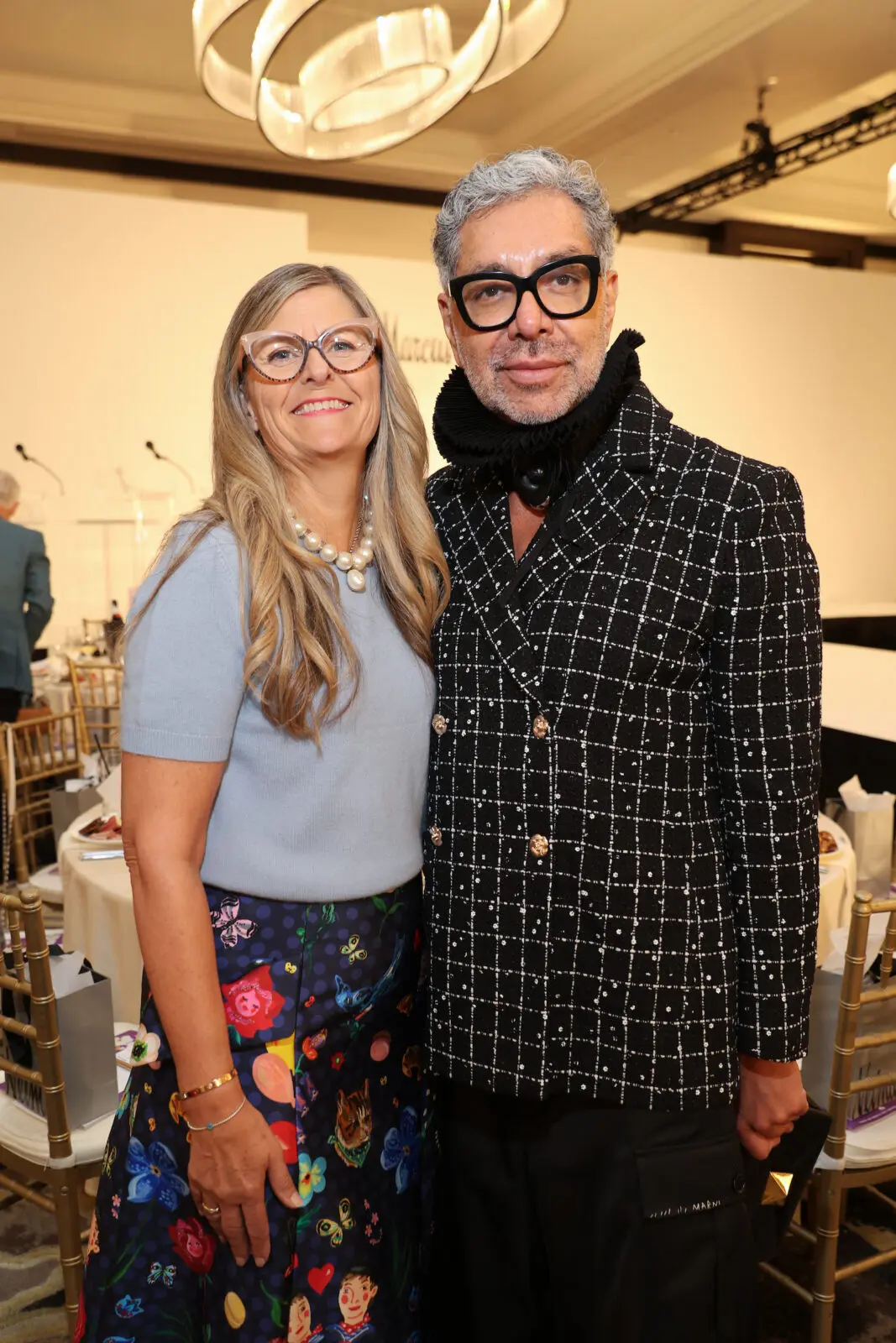 Neiman Marcus vice president and GM Kathy Leigh, hair stylist Ceron (Photo by Priscilla Dickson)