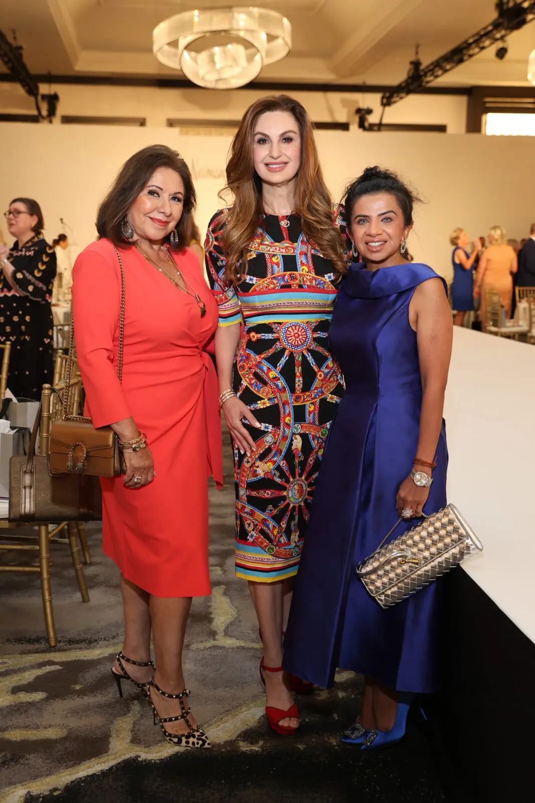Debbie Festari, Brigitte Kalai, Farida Abjani at the Best Dressed luncheon (Photo by Priscilla Dickson)