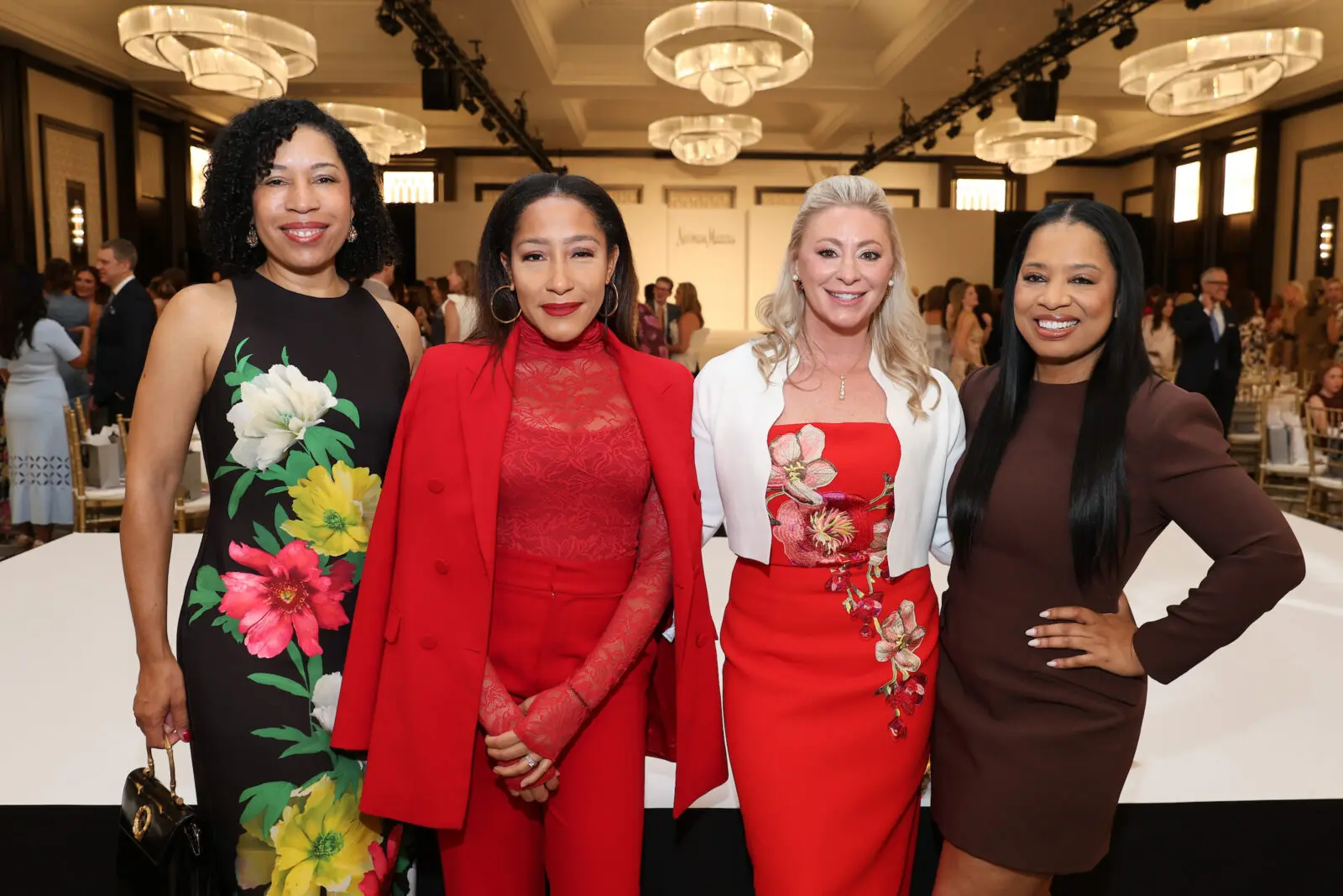 Shai Littlejohn, Brandi Carson, Jen Torres, Shawntell McWilliams at the PaperCity Philanthropy in Fashion Best Dressed luncheon benefiting March of Dimes (Photo by Priscilla Dickson)