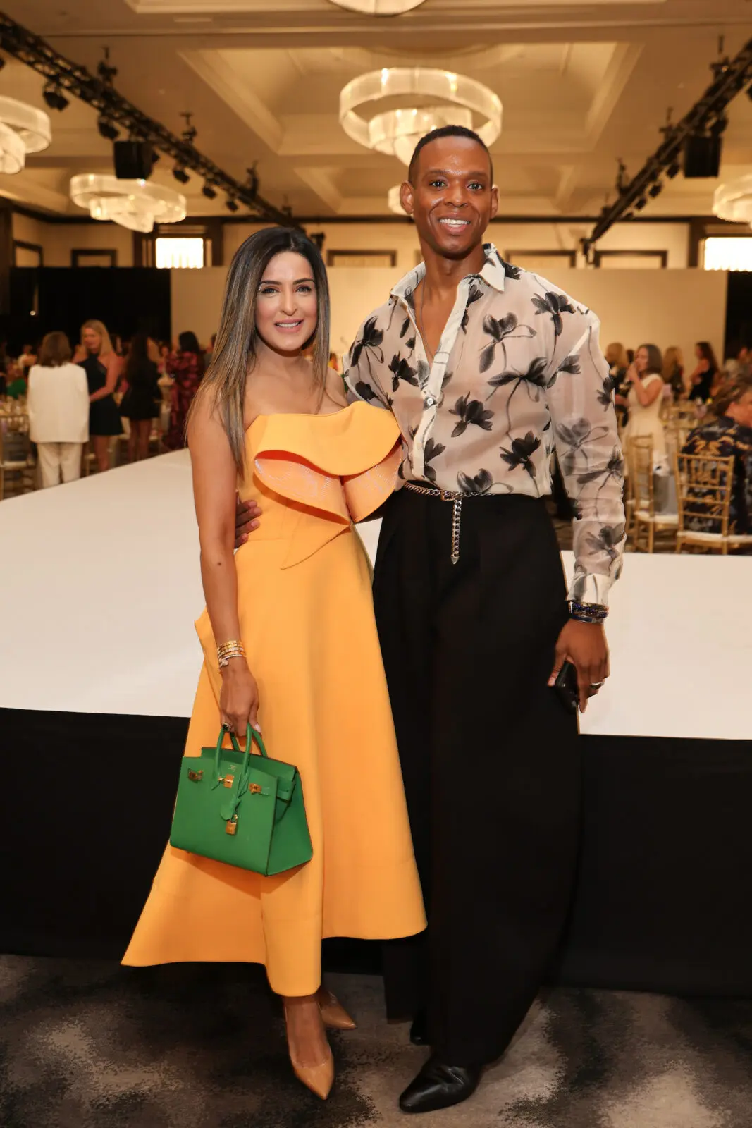 Sneha Merchant, Christopher Matthew at the Best Dressed luncheon (Photo by Priscilla Dickson)