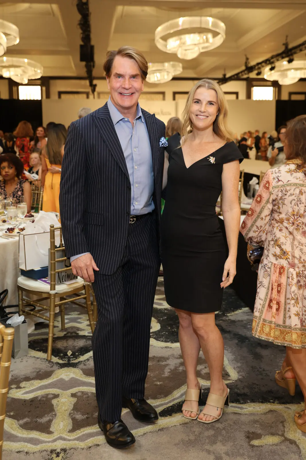 George Lancaster, Gwen Watkins at the Best Dressed luncheon (Photo by Priscilla Dickson)