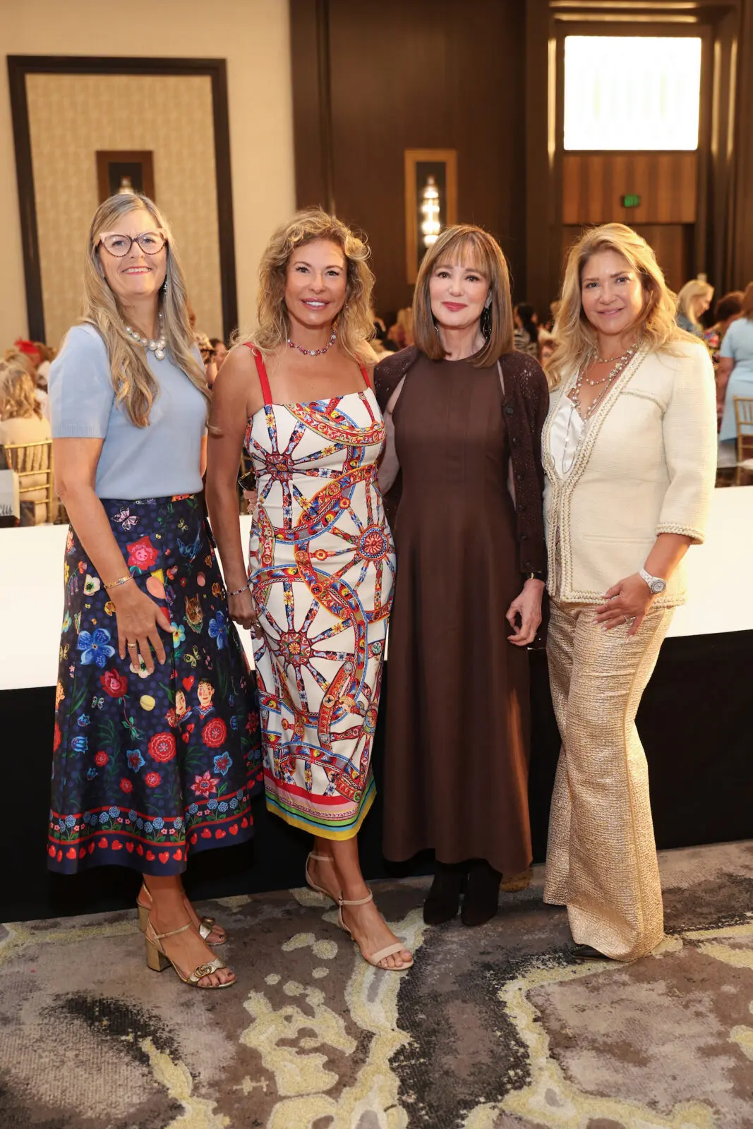 Kathy Leigh, Rosangela Capobianco, Janet Gurwitch, Leticia Trauber at the PaperCity Philanthropy in Fashion Best Dressed Luncheon and Neiman Marcus Fashion Presentation benefiting March of Dimes (Photo by Priscilla Dickson)