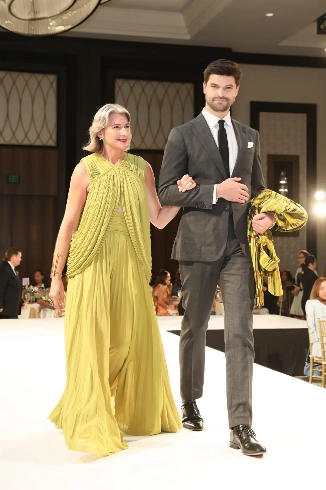 Honoree Ellecia Knolle styles in Proenza Schouler gown at the Best Dressed luncheon. (Photo by Priscilla Dickson)