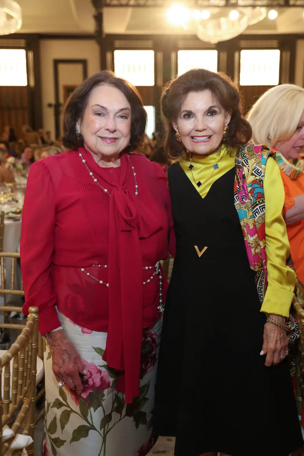 Rose Cullen, Linda McReynolds at the PaperCity Philanthropy in Fashion Best Dressed luncheon (Photo by Priscilla Dickson)