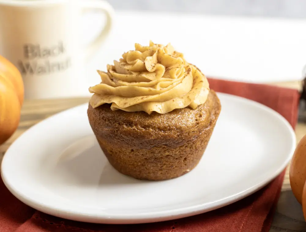 This Pumpkin Buttercream Muffin at Black Walnut is decadent and delicious. (Photo courtesy of Black Walnut)