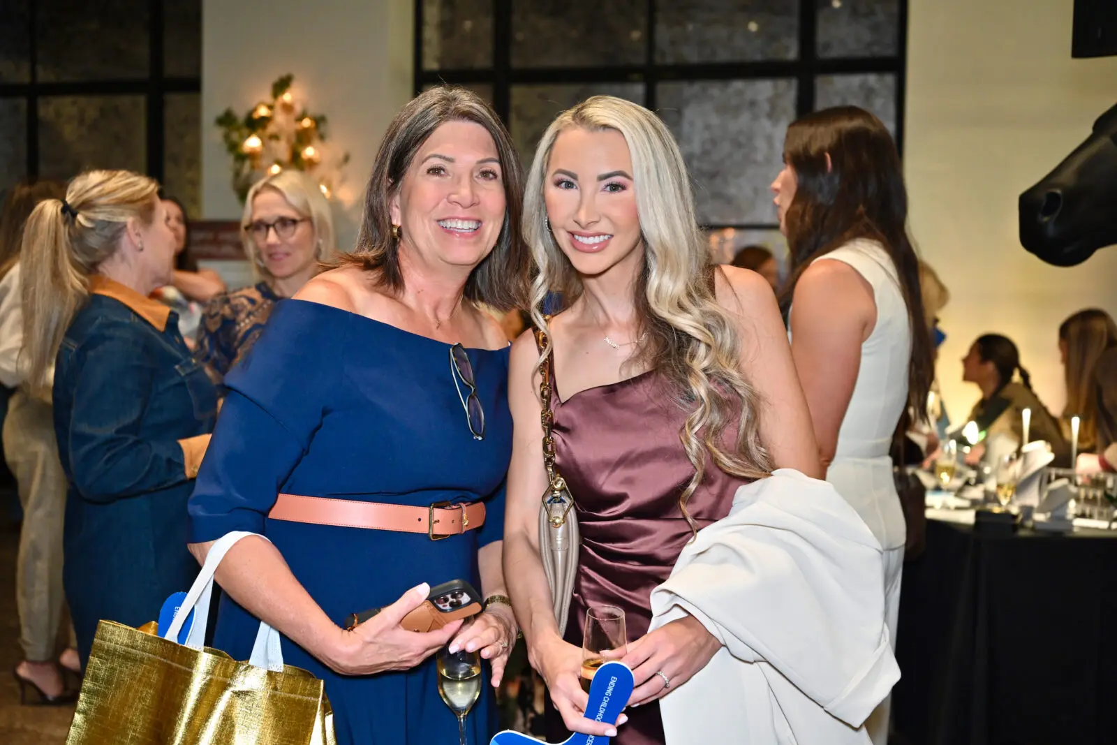Brittany Helleberg, Teresa Davis at Sky High for Kids (Photo by Alex Montoya)