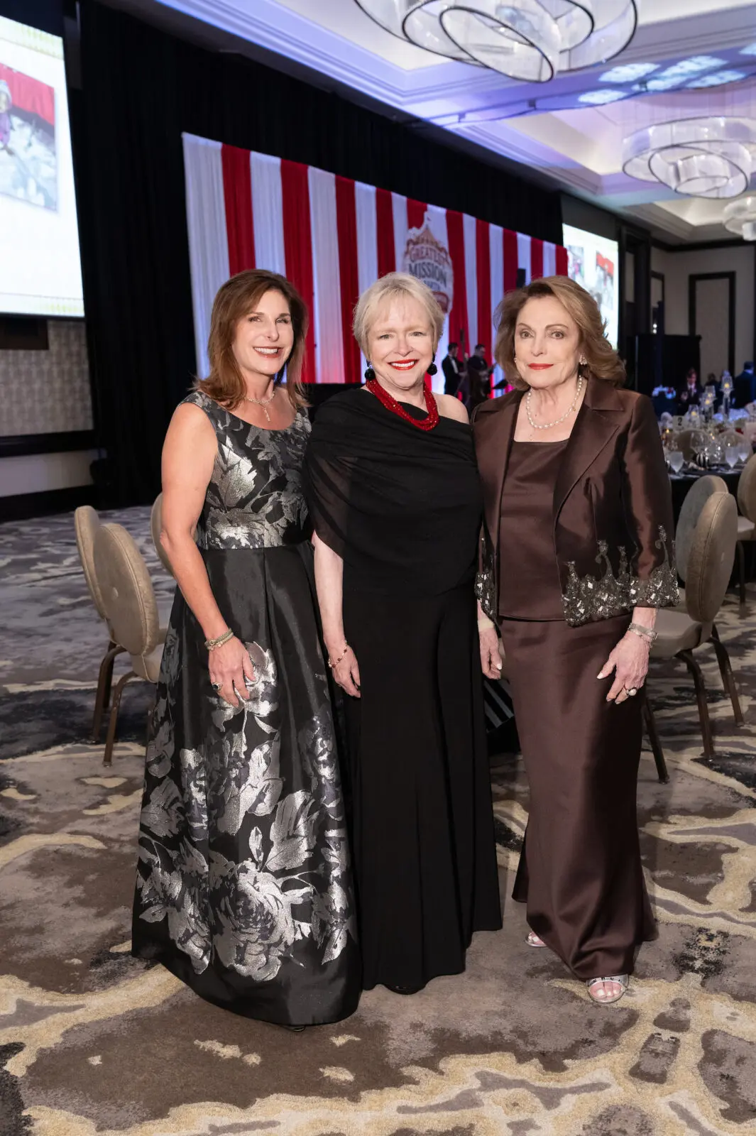 Mission of Yahweh gala honorary chairs Cynthia Wolff, Leila Perrin, Beth Wolff (Photo by Daniel Ortiz)
