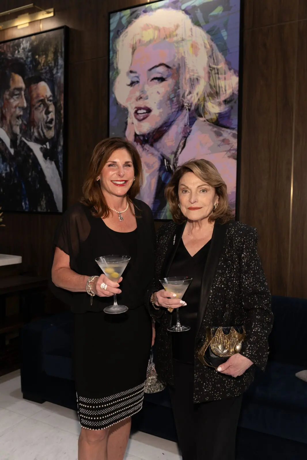 Cynthia Wolff, Beth Wolff at the VIP grand opening of the deluxe Mack Allen's restaurant.