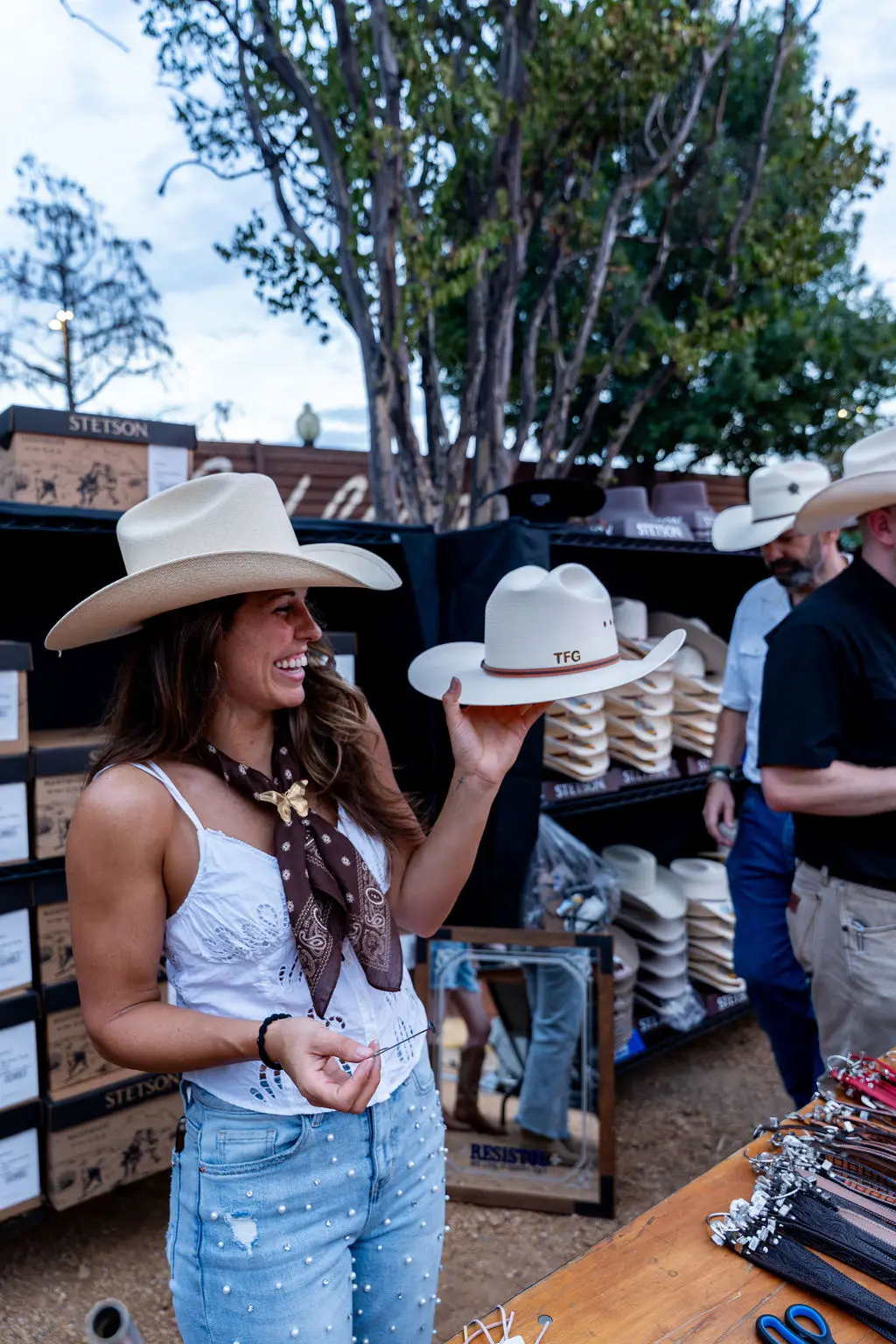 McKinney Hat Company was on-site at Saddle Up 2026 with a special cowboy hat activation. (Photo by Imani Black)