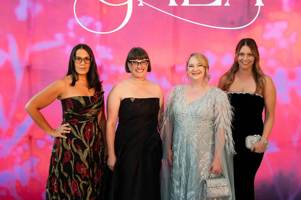 Left to right: Jennifer Perez, Kristina Kirkenaer-Hart, Grace Cook,
Jane Montgomery. (Photo by Celeste Cass) 