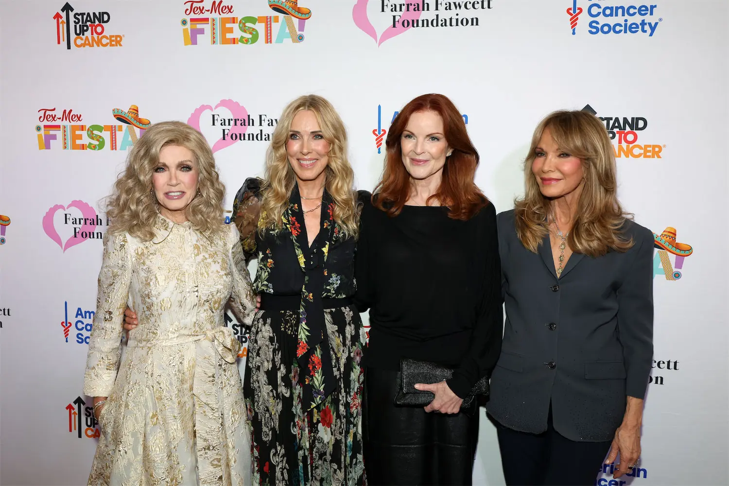 Co-chair Donna Mills, co-chair Alana Stewart, Marcia Cross, and co-chair Jaclyn Smith (Photo by Rick Kern, Getty Images)