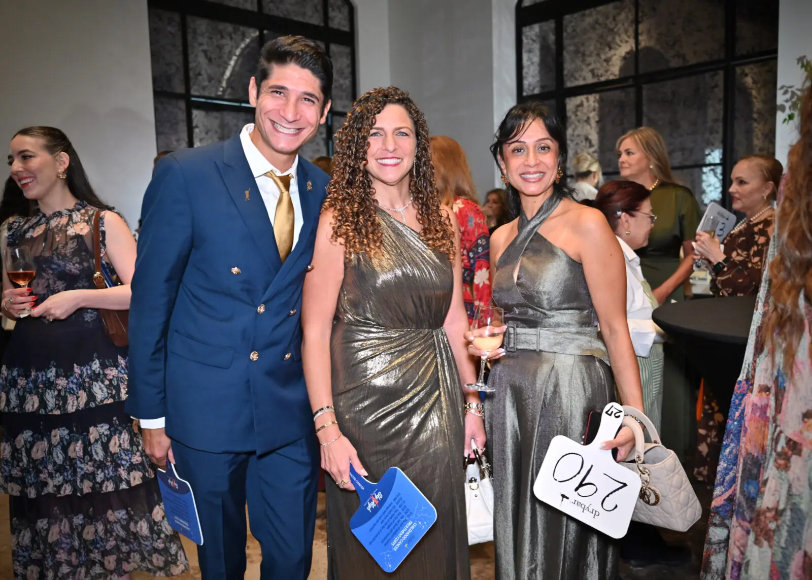 Dr. Mina Antoun, Dr. Mary Antoun, Diana Saadalla at Sky High for kids (Photo by Alex Montoya)