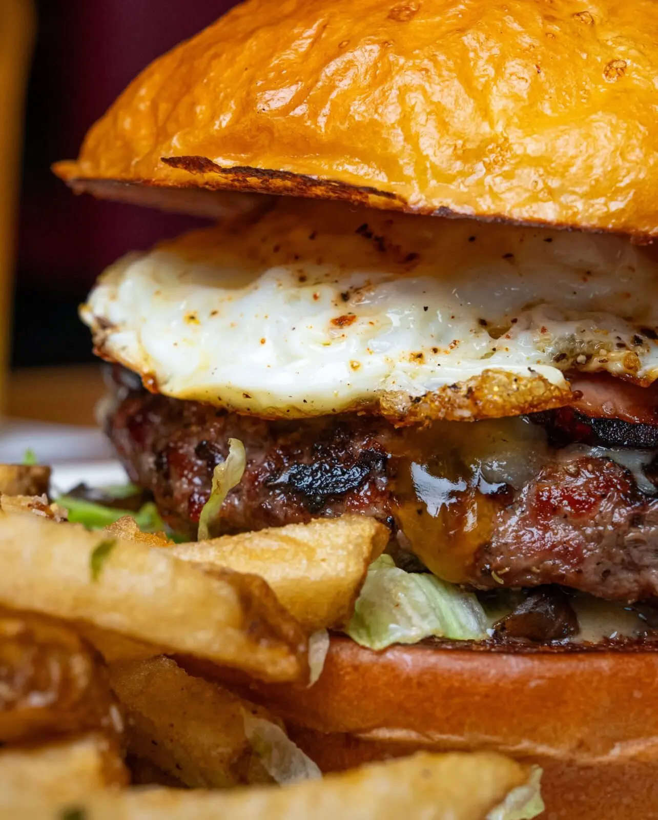 Fielding's Wood Grill has a variety of burgers to choose from, including the Smoke Burger. (Photo courtesy of Fielding's) 