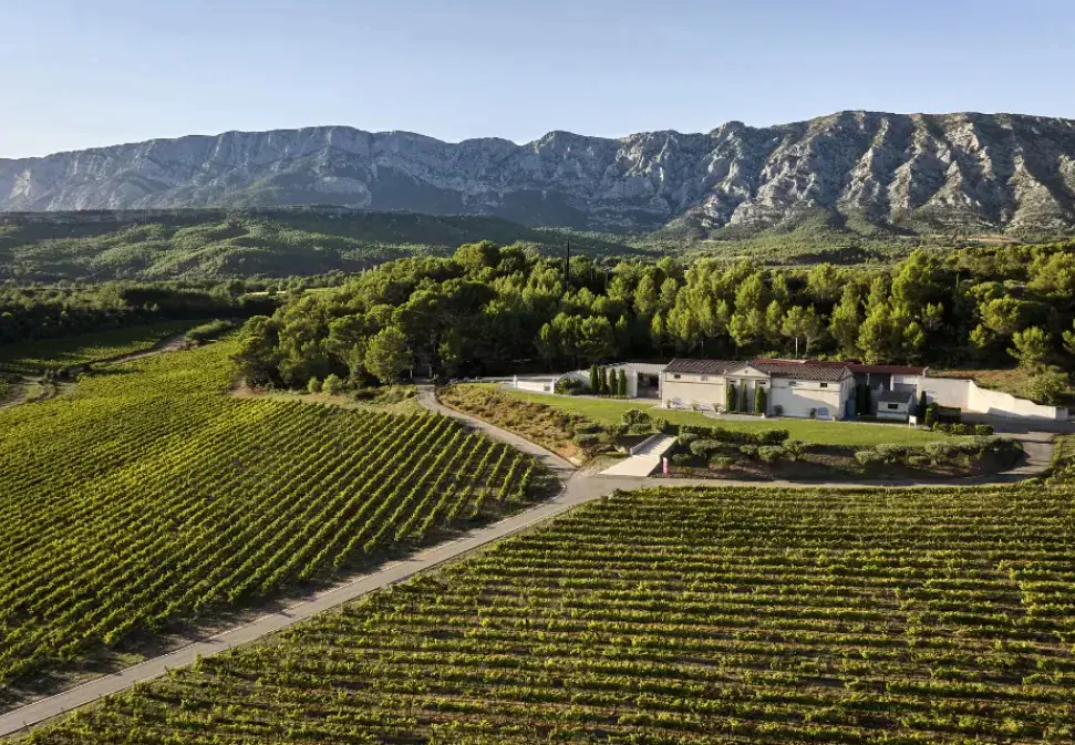 Château Gassier sits at the foot of Mont Sainte-Victoire. (Château Gassier.)