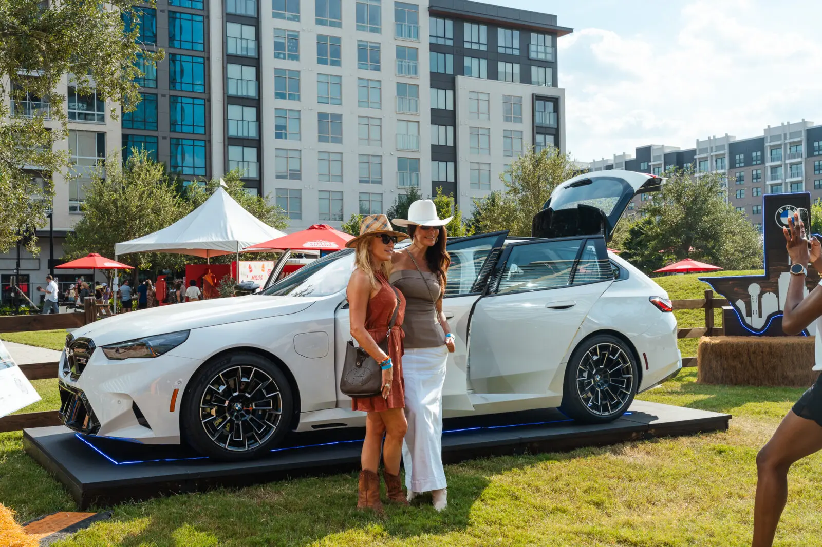 BMW joined the parade of participants at the Houston Chefs for Farmers event. (Photo by Hasan Yousef)