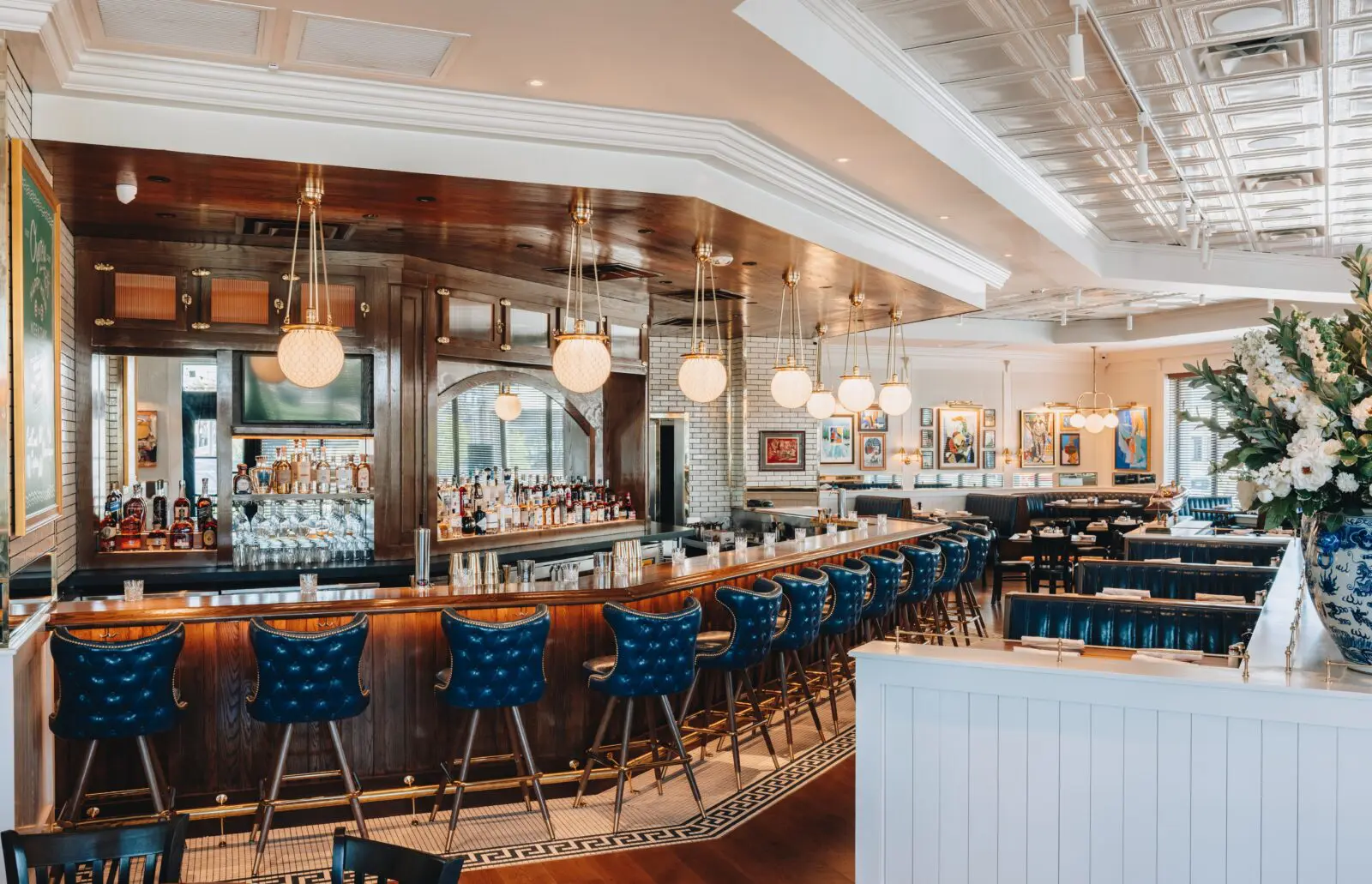 Hudson House Southlake brings the brand’s East Coast-inspired aesthetic to a nearly 5,000-square-foot space. (Photo by Samantha Marie Photography)