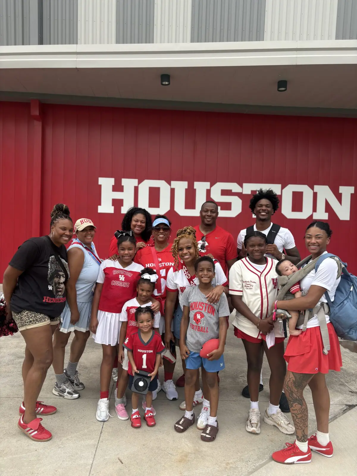University of Houston freshman quarterback Keisean Henderson has a family village of supporters in Houston. (Courtesy Erica Henderson)